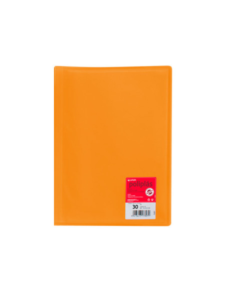 CARPETA GRAFOPLÁS CON 30 FUNDAS POLIPLÁS COLOR TRANSLÚCIDO