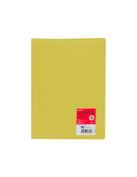 CARPETA GRAFOPLÁS CON 50 FUNDAS POLIPLÁS COLOR TRANSLÚCIDO