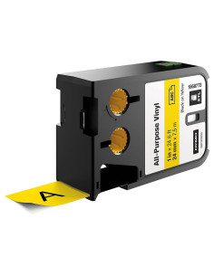 CINTA VINILO DYMO MULTIUSO NEGROAMARILLO 24mm