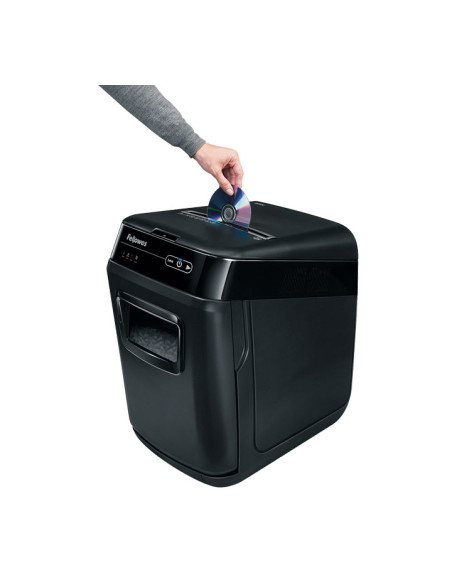 DESTRUCTORA FELLOWES AUTO-MAX 200C 200h PARTIC Nvseg4 - partícula 4x38mm ancho 230mm dep32L