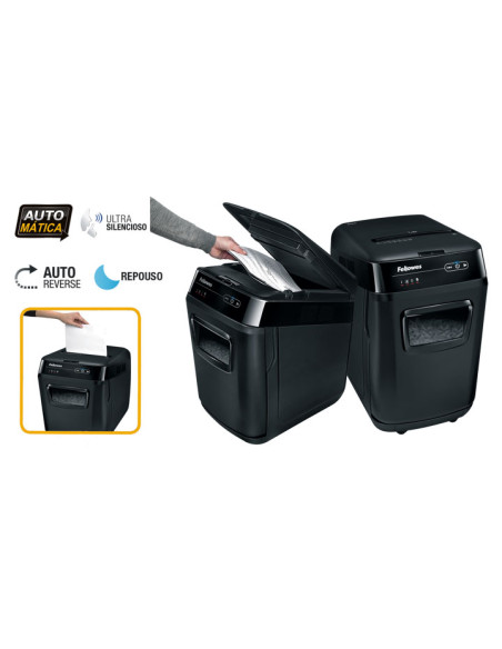 DESTRUCTORA FELLOWES AUTO-MAX 200C 200h PARTIC Nvseg4 - partícula 4x38mm ancho 230mm dep32L