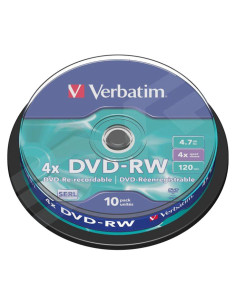 BOBINA 10 DVD-RW  VERBATIM 4X 47GB ADVANCED SPINDLE
