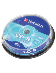 BOBINA 10 CD-R VERBATIM 52X 700MB SPINDLE RETAIL
