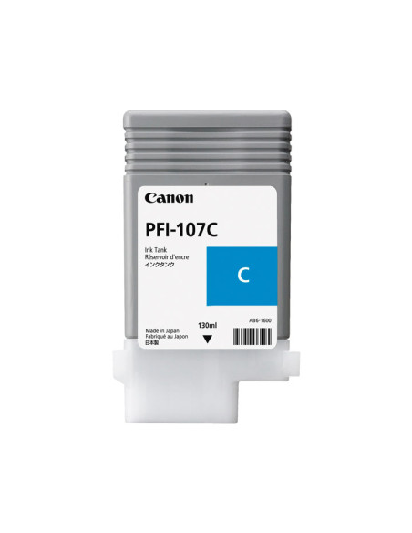CARTUCHO INKJET CANON PFI-107C IMAGEPROGRAF IPF670IPF680IPF685IPF770IPF780IPF785 CIAN 130 ML6706B001