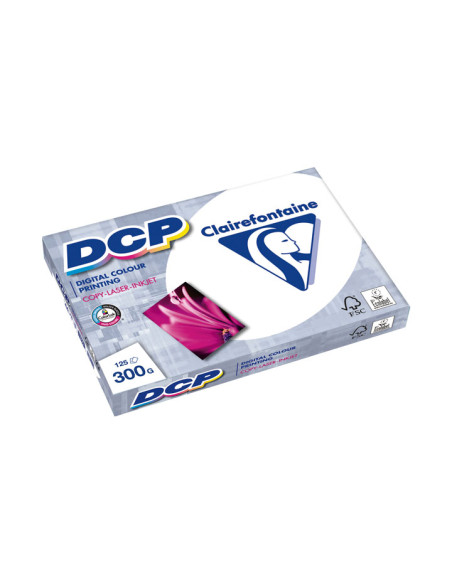 PAQUETE 125h PAPEL CLAIREFONTAINE DCP 300gr A4