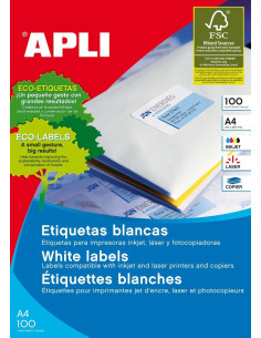 CAJA 100h ETIQUETAS APLI 210x148mm A5