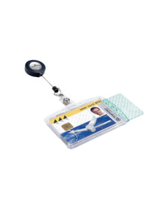 IDENTIFICADOR DOBLE DURABLE CON CORDÓN EXTENSIBLE