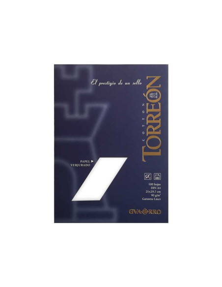 PAQUETE 100h PAPEL VERJURADO CANSON TORREÓN A4 90gr