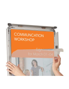 VITRINA PORTAPOSTER NOBO CLIPDOWN 139x976cm 2