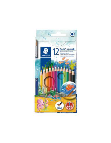 ESTUCHE 12 LÁPICES STAEDTLER NORIS AQUARELL