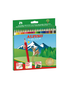 ALPINO LÁPICES DE COLORES 175MM CSURTIDOS ESTUCHE 24 UD