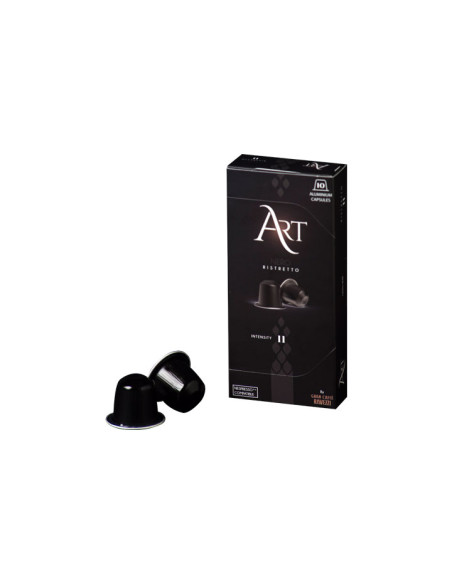 CAJA 10 CÁPSULAS RAVEZZI NERO ART COMPATIBLES CON NESPRESSO