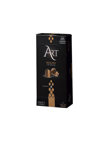 CAJA 10 CÁPSULAS RAVEZZI DELICATO ART COMPATIBLES CON NESPRESSO