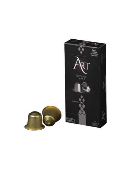CAJA 10 CÁPSULAS RAVEZZI ORGANIC ART COMPATIBLES CON NESPRESSO