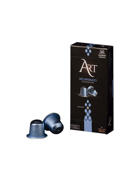 CAJA 10 CÁPSULAS RAVEZZI DECAFFEINATO ART COMPATIBLES CON NESPRESSO