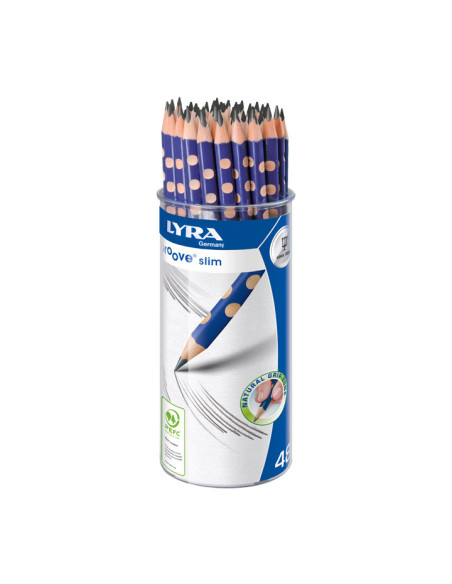 LAPIZ de GRAFITO LYRA GROOVE SLIM bote de 48