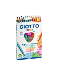 LAPICES de COLORES GIOTTO MEGA TRI CAJA DE 12
