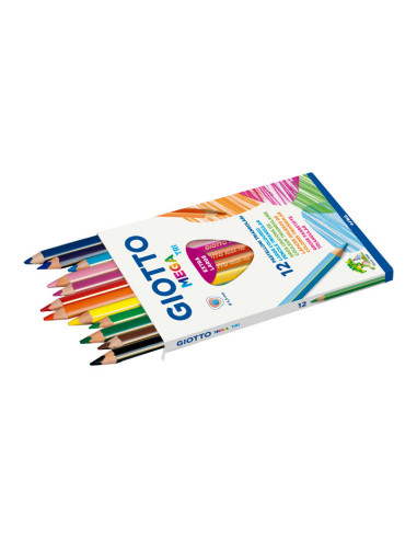 LAPICES de COLORES GIOTTO MEGA TRI CAJA DE 12