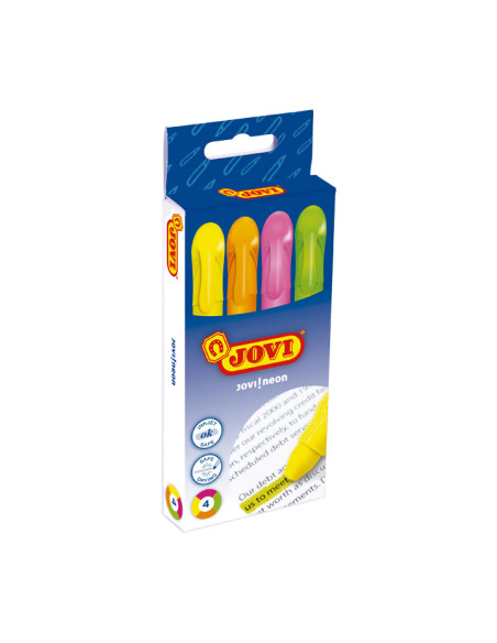 ESTUCHE 4 CERAS JOVI NEON