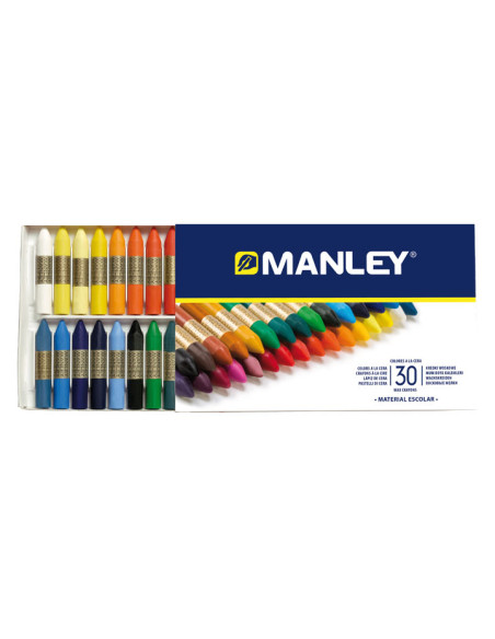 CAJA 30 CERAS MANLEY SURTIDAS