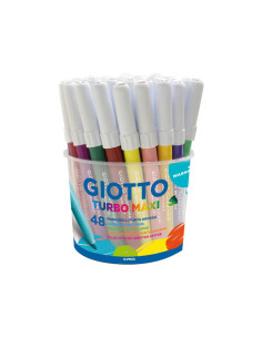 GIOTTO ROTULADORES TURBO MAXI COLORES SURTIDOS BOTE 48 UD