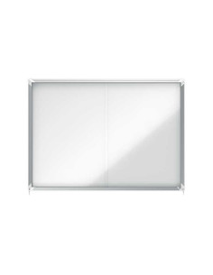 VITRINA NOBO MAGNÉTICA 1412x100x54cm PUERTAS CORREDERAS 2