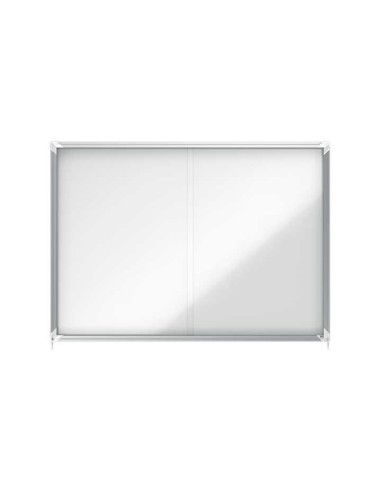 VITRINA NOBO MAGNÉTICA 1412x100x54cm PUERTAS CORREDERAS