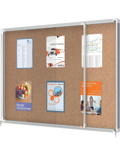 VITRINA NOBO DE CORCHO 1355x97cm PUERTAS CORREDERAS 2