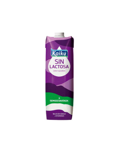 CAJA 6 BRICKS LECHE KAIKU SIN LACTOSA SEMIDESNATADA 1L