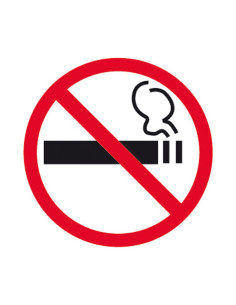 ETIQUETA APLI PROHIBIDO FUMAR 114x114mm