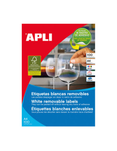 CAJA 100h ETIQUETAS APLI REMOVIBLES 485 x 169mm