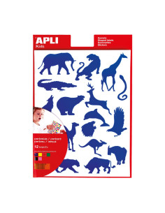 BLÍSTER 12h GOMETS APLI TEMÁTICOS ANIMALES SALVAJES