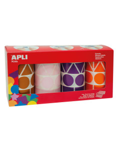 PACK 4 ROLLOS GOMETS XL APLI FIGURAS GEOMÉTRICAS 2