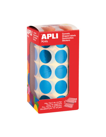 ROLLO GOMETS APLI CIRCULOS 20mm METALIZADOS