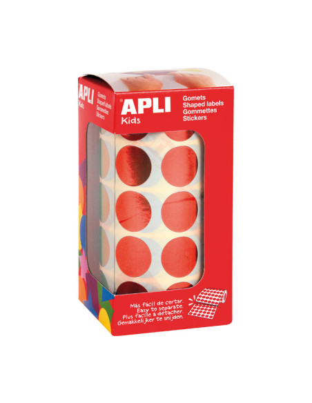 ROLLO GOMETS APLI CIRCULOS 20mm METALIZADOS