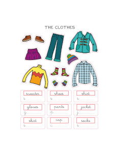 BLÍSTER 3h GOMETS APLI TEMÁTICOS THE CLOTHES