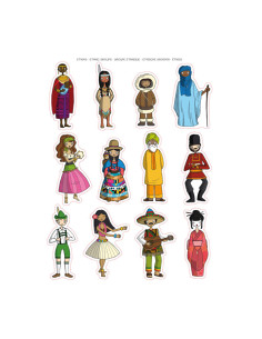 BLÍSTER 3h GOMETS APLI TEMÁTICOS ETNIAS