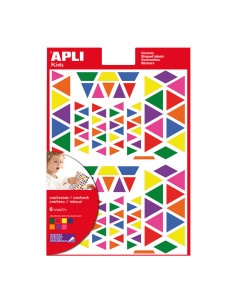 BLÍSTER 6h GOMETS APLI KIDS MULTICOLOR TRIÁNGULOS