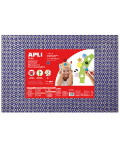 BOLSA 3 LÁMINAS GOMA EVA APLI IMPRESAS ROMBOS