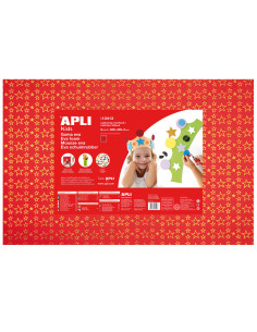 BOLSA 3 LÁMINAS GOMA EVA APLI IMPRESAS ESTRELLAS