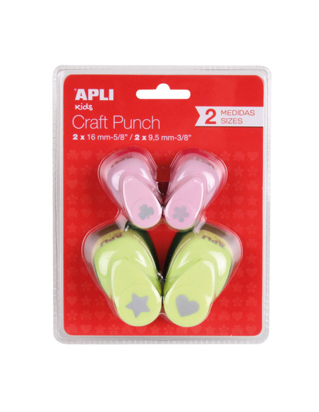 PACK 4 PERFORADORAS APLI KIDS DECORADAS