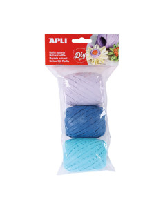 BOLSA 3 OVILLOS APLI RAFIA NATURAL MARINE