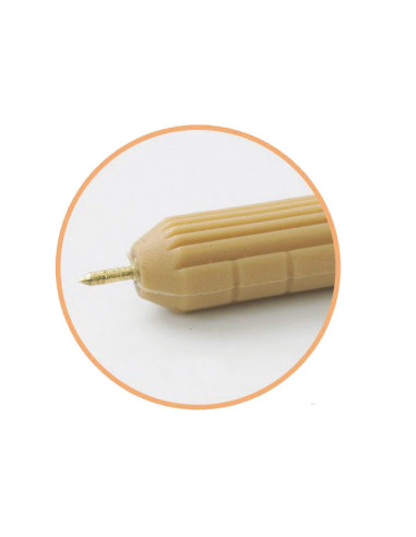 BOTE 25 PUNZONES FAIBO PUNTA DE ACERO LATONADO