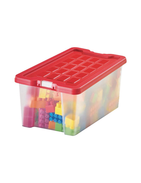 CAJA ALMACENAMIENTO FAIBO 92 LITROS APILABLE CON TAPA SURTIDO