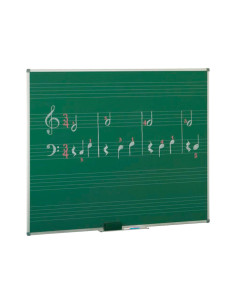 PIZARRA VERDE FAIBO CON PENTAGRAMAS 122x150 cm