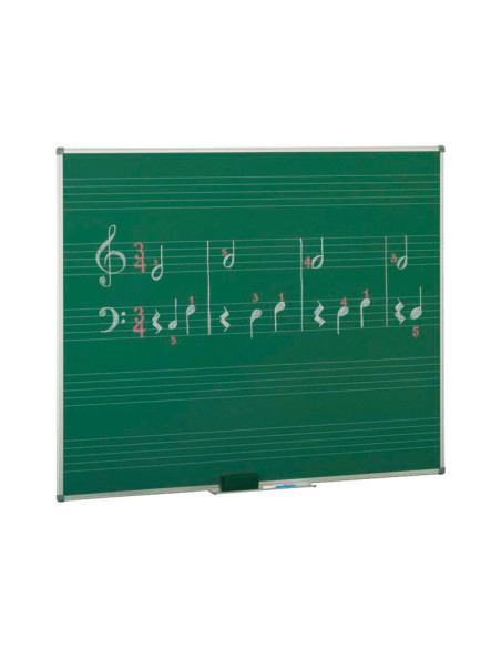 PIZARRA VERDE FAIBO CON PENTAGRAMAS 122x244 cm