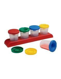 CONJUNTO BASE FAIBO CON 4 BOTES INDERRAMABLES