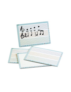 PIZARRA BLANCA DOBLE FAIBO PENTAGRAMAS 21x30 cm