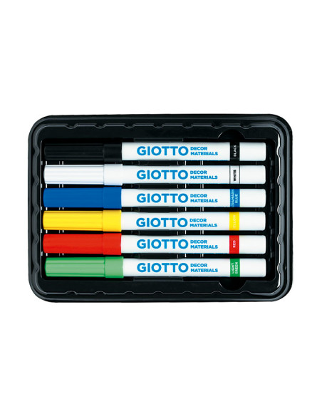 ESTUCHE 6 ROTULADORES GIOTTO DECOR MATERIALS