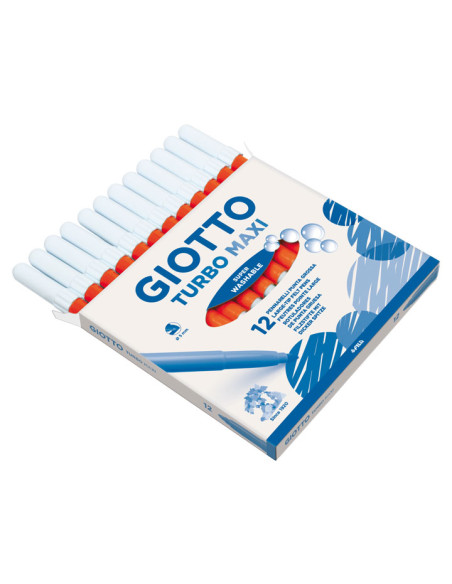 CAJA 12 ROTULADORES GIOTTO TURBO MAXI